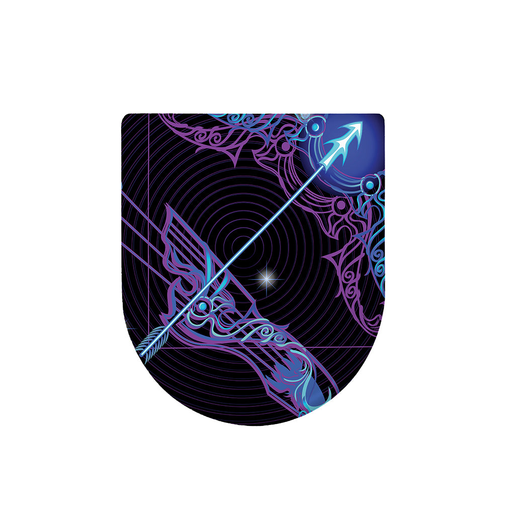 Dark Sagittarius Zodiac Sign Print Toilet Lid Cover