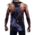 Dark Sagittarius Zodiac Sign Print Training Tank Top