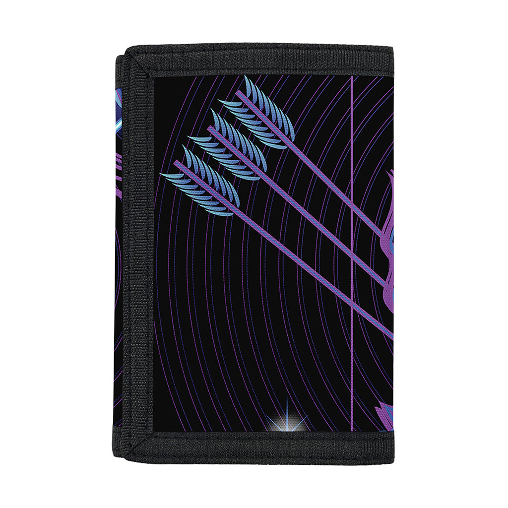 Dark Sagittarius Zodiac Sign Print Trifold Wallet