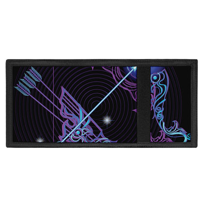 Dark Sagittarius Zodiac Sign Print Trifold Wallet