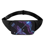 Dark Sagittarius Zodiac Sign Print Waist Bag