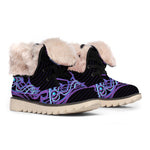 Dark Sagittarius Zodiac Sign Print Winter Boots