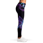Dark Sagittarius Zodiac Sign Print Women's Leggings