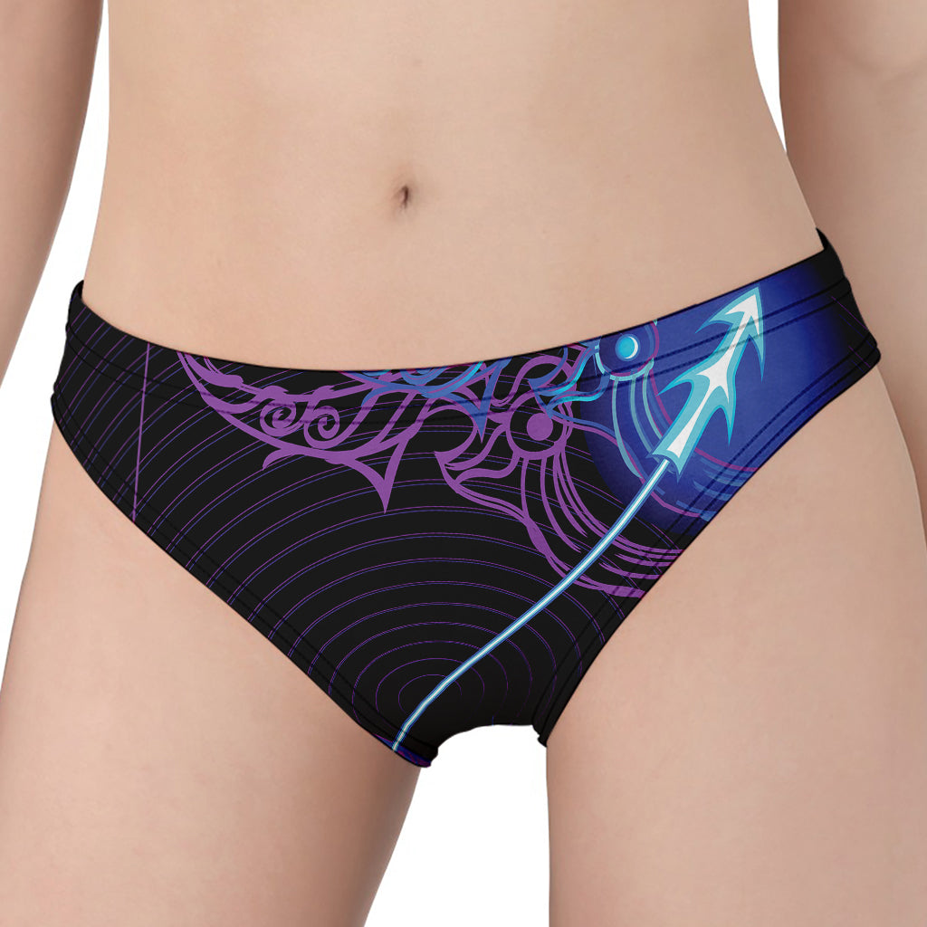 Dark Sagittarius Zodiac Sign Print Women's Panties