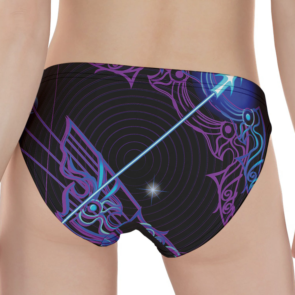 Dark Sagittarius Zodiac Sign Print Women's Panties