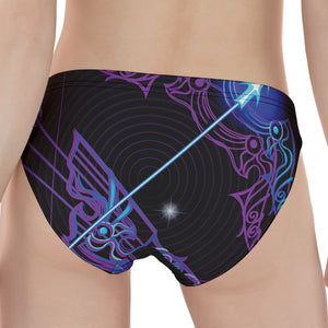 Dark Sagittarius Zodiac Sign Print Women's Panties