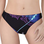 Dark Sagittarius Zodiac Sign Print Women's Thong