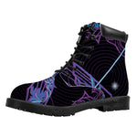 Dark Sagittarius Zodiac Sign Print Work Boots