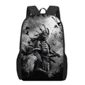 Dark Samurai Warrior Print 17 Inch Backpack