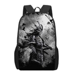 Dark Samurai Warrior Print 17 Inch Backpack