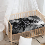 Dark Samurai Warrior Print Baby Crib Sheet