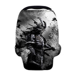 Dark Samurai Warrior Print Baby Seat Cover