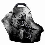 Dark Samurai Warrior Print Baby Seat Cover