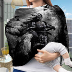 Dark Samurai Warrior Print Baby Seat Cover
