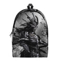 Dark Samurai Warrior Print School Backpack