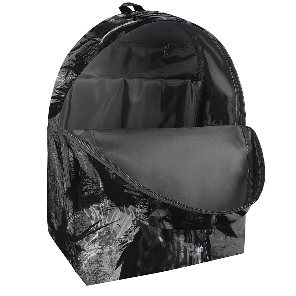 Dark Samurai Warrior Print Backpack