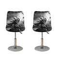 Dark Samurai Warrior Print Bar Stool Covers