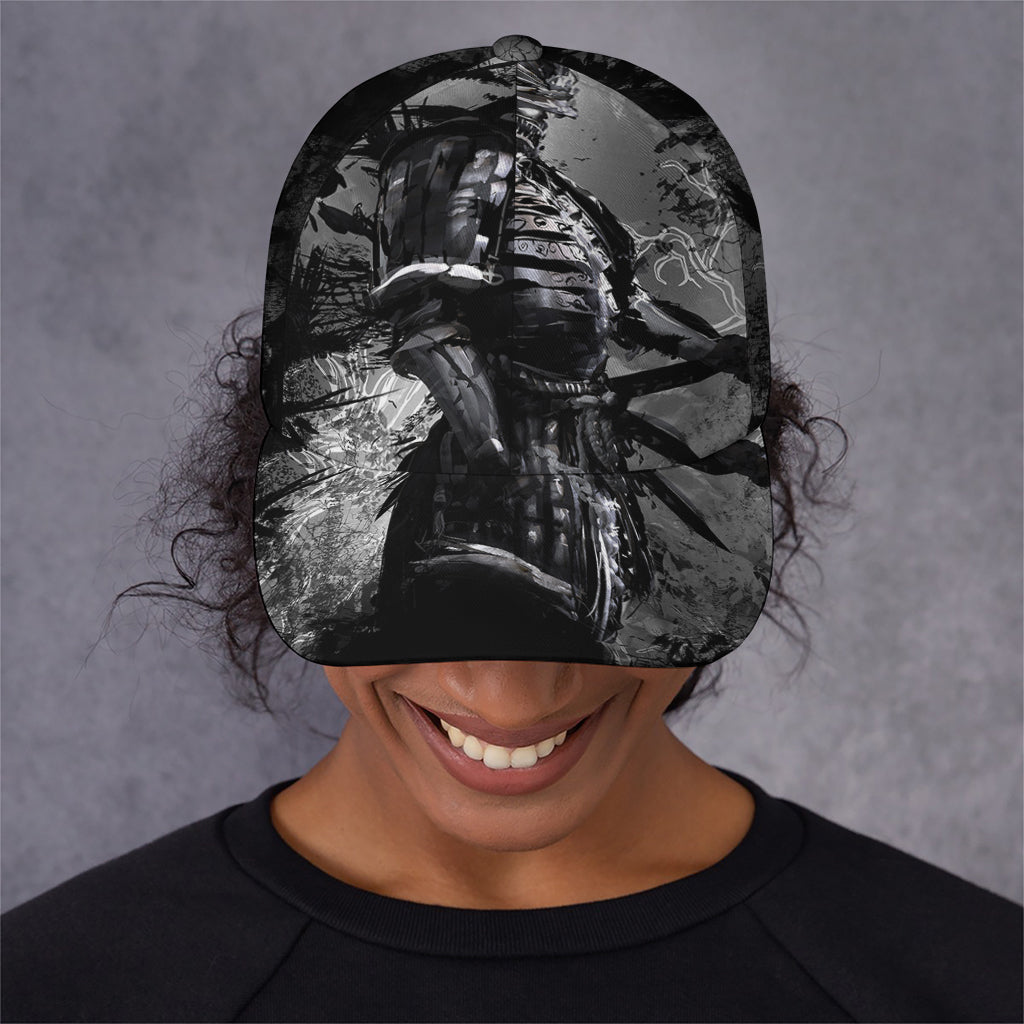 Dark Samurai Warrior Print Baseball Cap