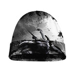 Dark Samurai Warrior Print Beanie