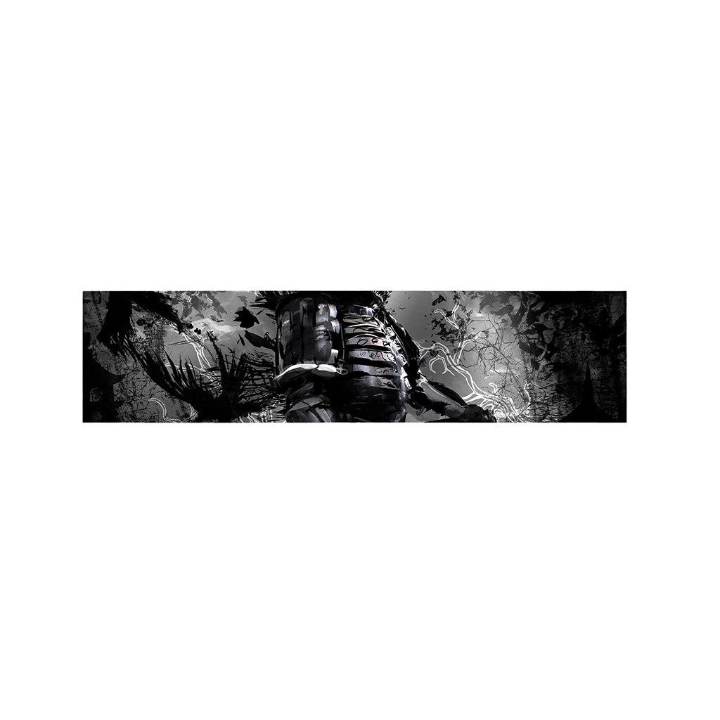 Dark Samurai Warrior Print Bed Runner