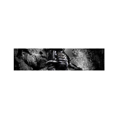 Dark Samurai Warrior Print Bed Runner