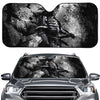 Dark Samurai Warrior Print Car Windshield Sun Shade