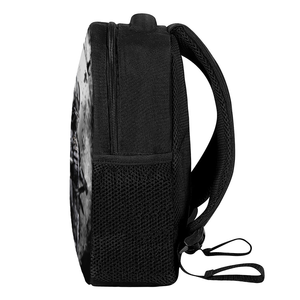 Dark Samurai Warrior Print Casual Backpack
