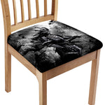 Dark Samurai Warrior Print Chair Cushion Cover