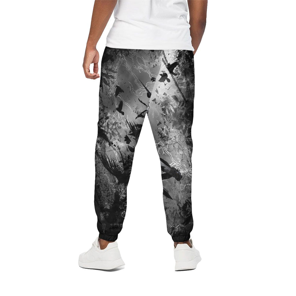 Dark Samurai Warrior Print Cotton Pants