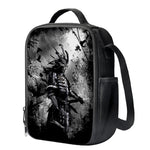 Dark Samurai Warrior Print Crossbody Lunch Bag