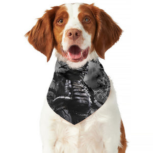 Dark Samurai Warrior Print Dog Bandana