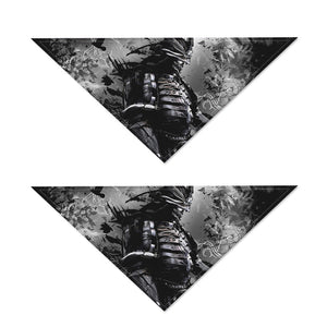 Dark Samurai Warrior Print Dog Bandana