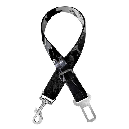 Dark Samurai Warrior Print Dog Seat Belt