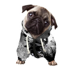 Dark Samurai Warrior Print Dog Zip Up Hoodie