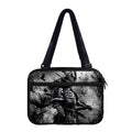 Dark Samurai Warrior Print Double Strap Bible Bag