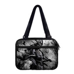 Dark Samurai Warrior Print Double Strap Bible Bag