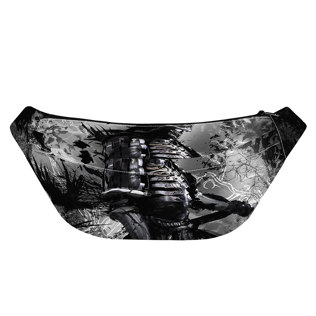 Dark Samurai Warrior Print Fanny Pack