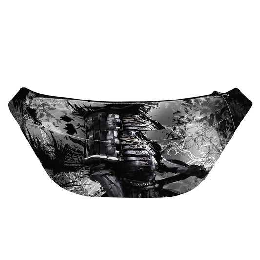 Dark Samurai Warrior Print Fanny Pack