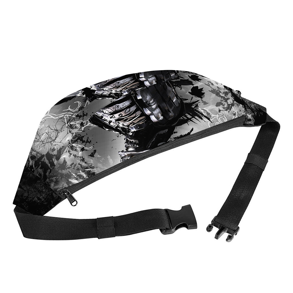 Dark Samurai Warrior Print Fanny Pack
