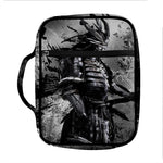 Dark Samurai Warrior Print Front Pocket Bible Bag