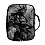 Dark Samurai Warrior Print Front Pocket Bible Bag