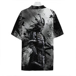 Dark Samurai Warrior Print Hawaiian Shirt