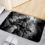 Dark Samurai Warrior Print Indoor Door Mat