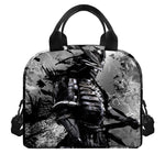 Dark Samurai Warrior Print Insulated Lunch Bag