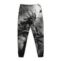 Dark Samurai Warrior Print Jogger Pants