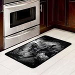 Dark Samurai Warrior Print Kitchen Mat