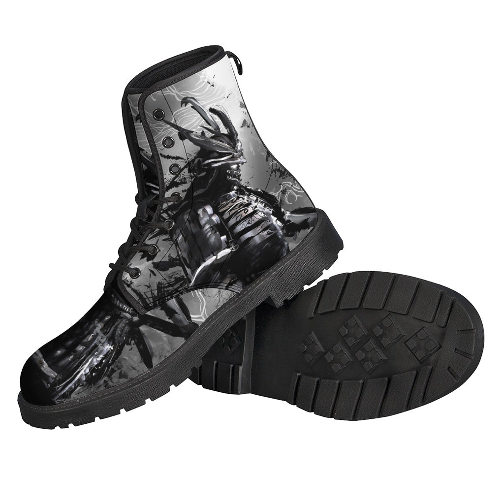 Dark Samurai Warrior Print Backpack