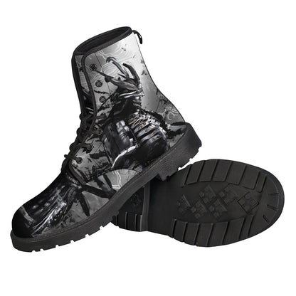 Dark Samurai Warrior Print Backpack