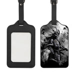 Dark Samurai Warrior Print Luggage Tag