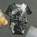Dark Samurai Warrior Print Men's Bodysuit